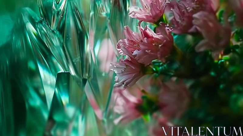 Pink Alstroemeria Flowers Close-up | Dreamy Floral Photography AI Image