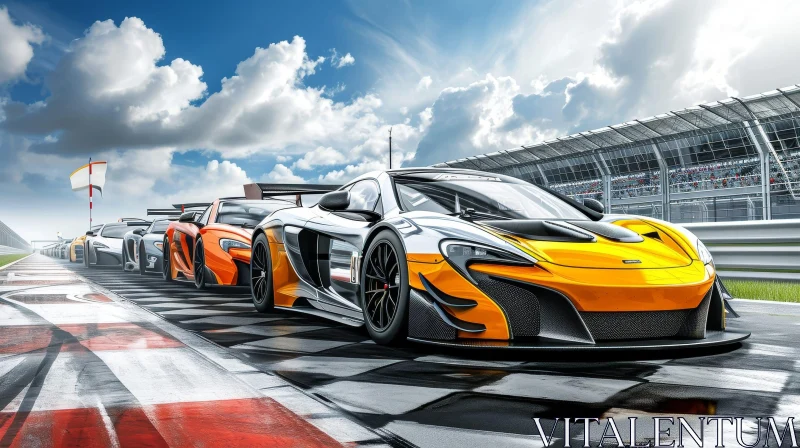 AI ART Exciting McLaren 650S GT3 Race Cars Lineup on Track