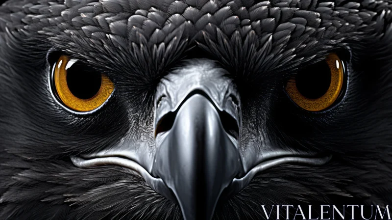 Majestic Bald Eagle Close-Up AI Image