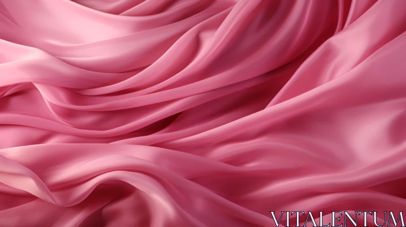Pink Silk Fabric - Luxury and Elegance AI Image