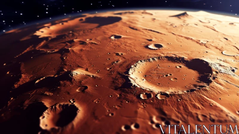 Exploring Mars: Captivating Views of the Red Planet AI Image
