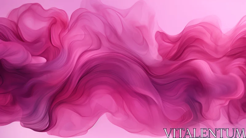 Pink Abstract Background Pattern | Dreamy Waves Design AI Image