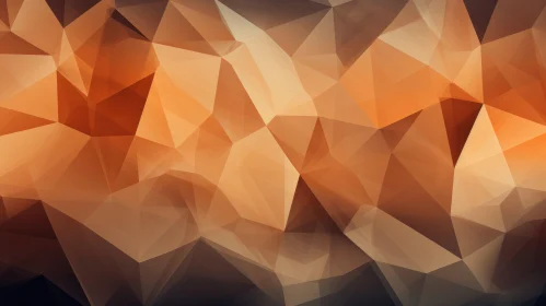 Brown Polygonal Triangles Background