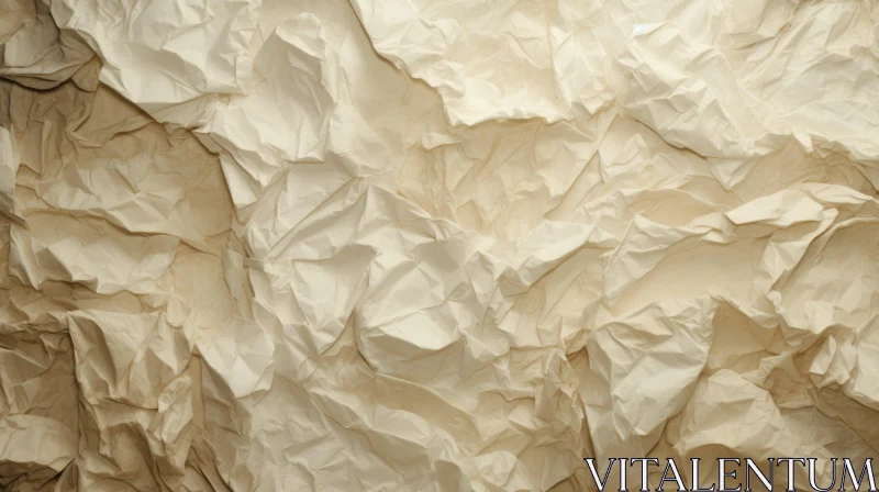 Intriguing Crumpled White Paper Abstract Image AI Image