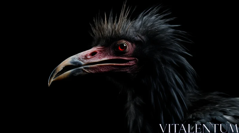 Prehistoric Bird Portrait | Detailed Feathers AI Image