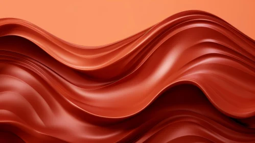 Brown Flowing Surface - 3D Render Wallpaper