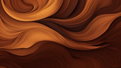 Wavy 3D Organic Surface in Warm Colors