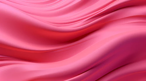 Elegant Pink Silk Fabric 3D Render for Design Projects