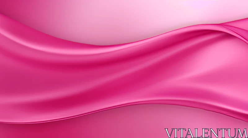Soft Pink Silk Fabric Artwork AI Image