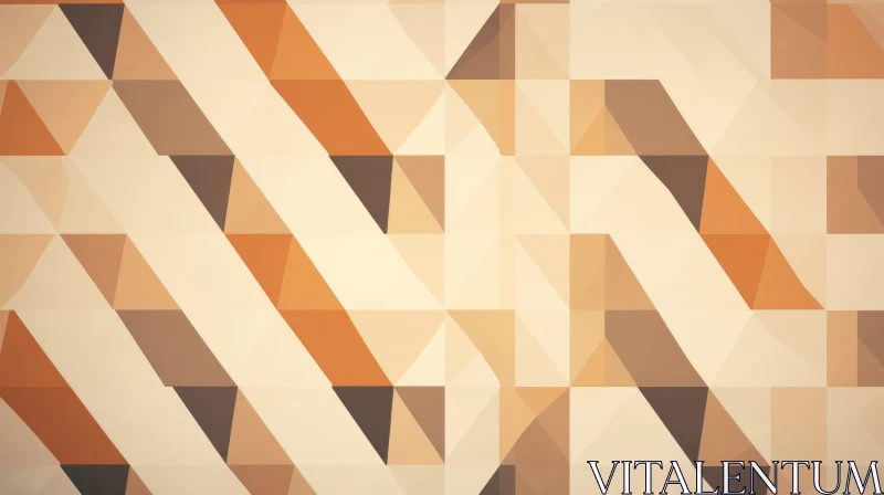 Brown and Beige Triangles Geometric Background AI Image