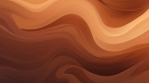 Brown Gradient Wavy Pattern for Design Projects