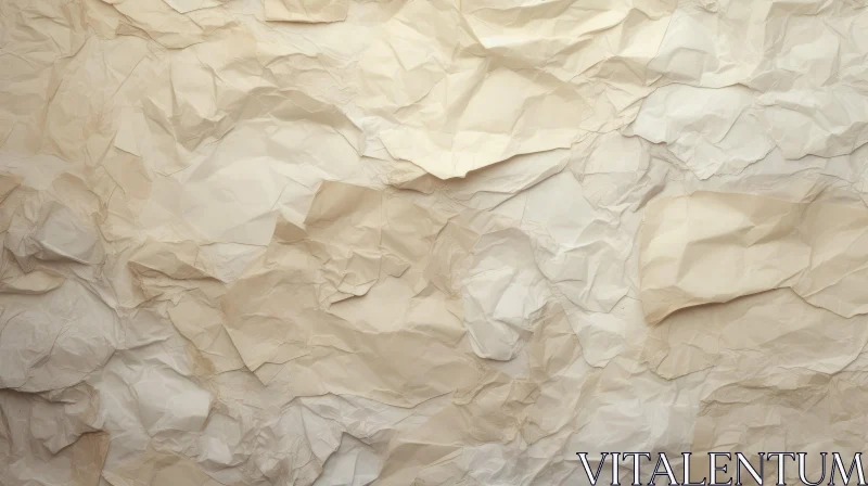 AI ART Intriguing Crumpled White Paper Photo