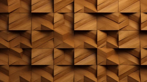 Wooden Block 3D Wall Texture