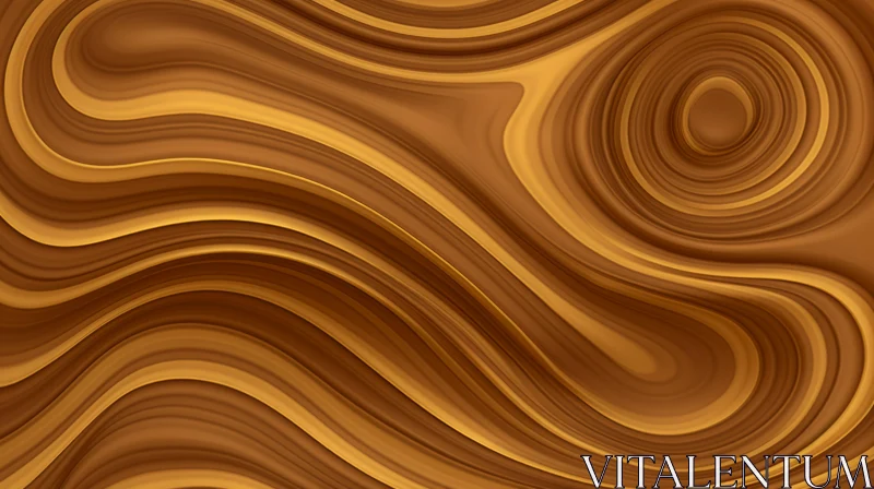 Fluid Brown Gradient Abstract Wallpaper for Design Projects AI Image