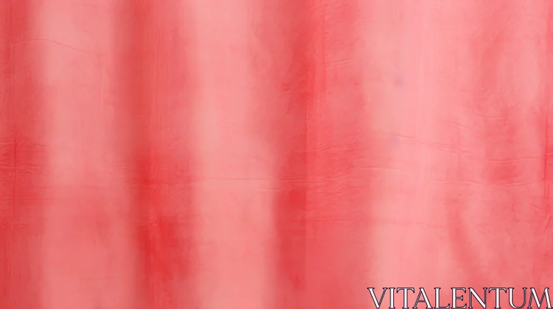 Pink Velvety Curtain with Pleats and Light AI Image
