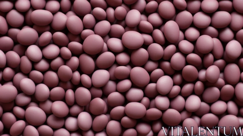 AI ART Tranquil Close-up of Dusty Pink Pebbles