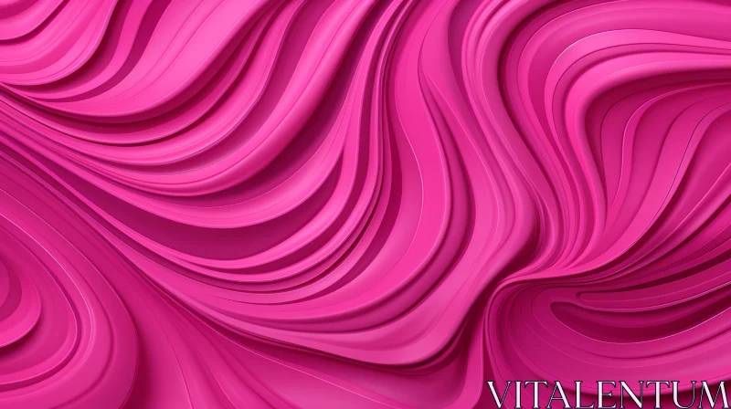 Pink Fluid Waves Background - Motion and Energy Infused AI Image