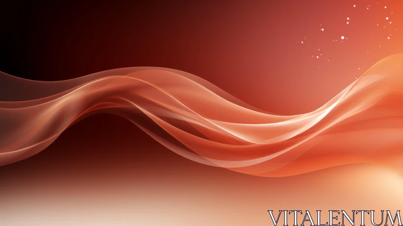 Red Abstract Gradient Wave Background AI Image