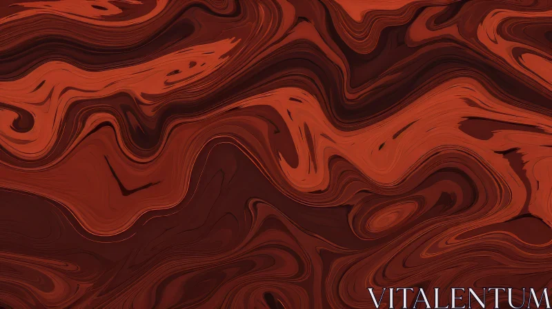 Dark Red Marble Texture | Smooth Wavy Pattern AI Image