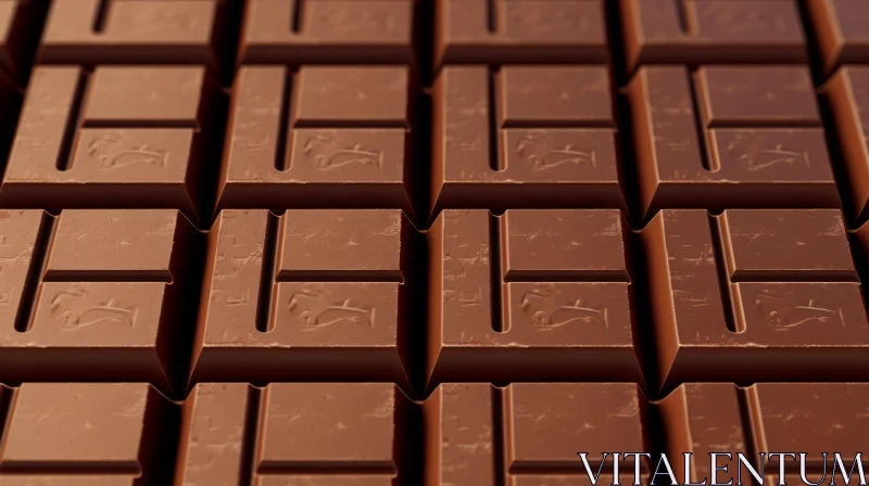 Delicious Dark Chocolate Bar for Product Packaging AI Image