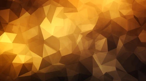 Golden Triangles - Abstract Polygonal Background