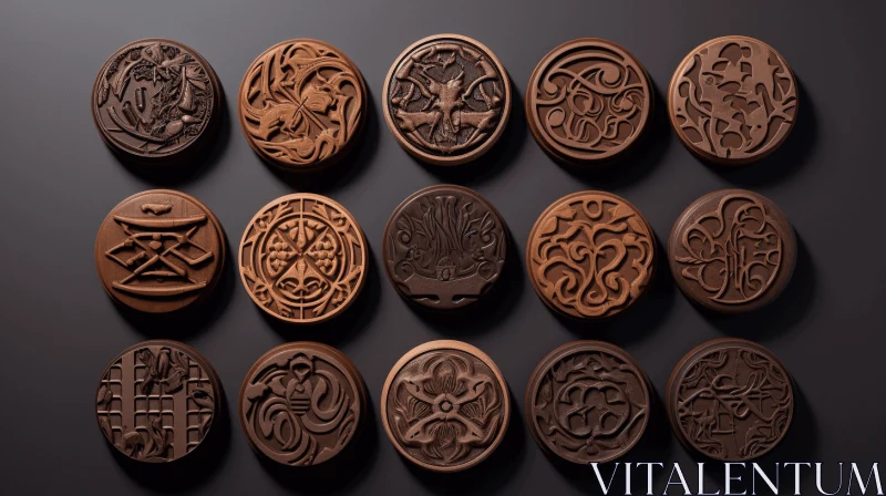 AI ART Exquisite Chocolate Bars with Sculptural Designs - Mystical Inspiration