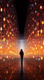 Mesmerizing Light Tunnel: A Journey Through Ephemeral Landscapes