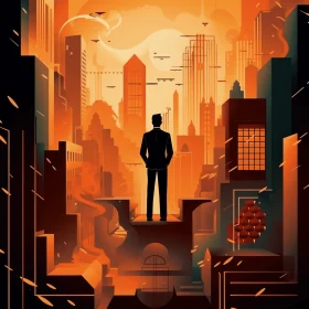 Futuristic City Concept with a Mysterious Twist - Art Deco Inspiration