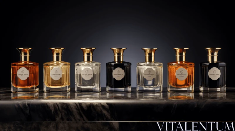 Exquisite Perfume Collection: Traditional Techniques and Timeless Elegance AI Image