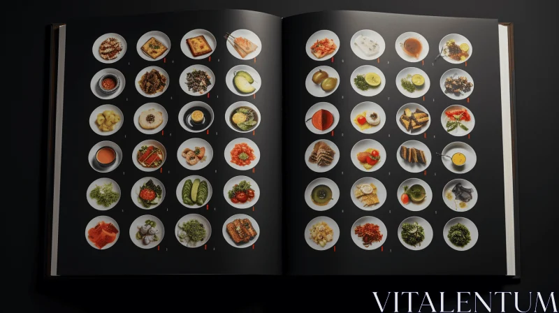 Discover the Culinary Delights: A Captivating Book of Delectable Dishes AI Image