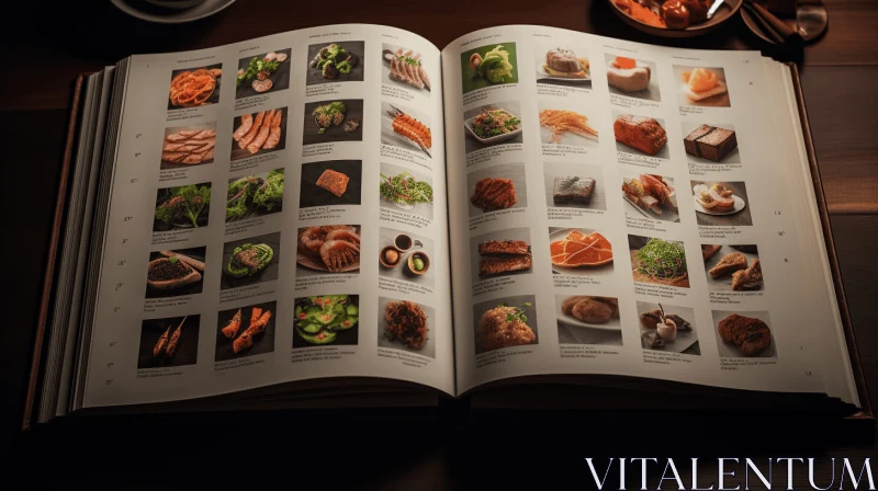 Delicious Food Recipes: A Hyper-Realistic Cookbook AI Image