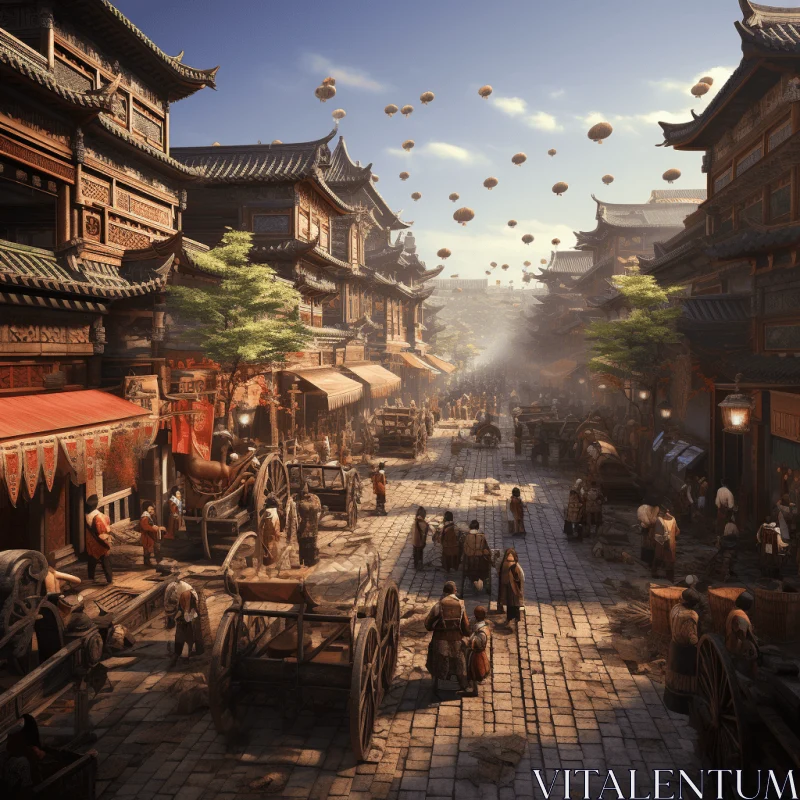 Captivating Fantasy City - An Ode to Ancient Civilizations AI Image