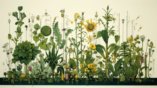 Botanical Splendor: Captivating Nature Illustration