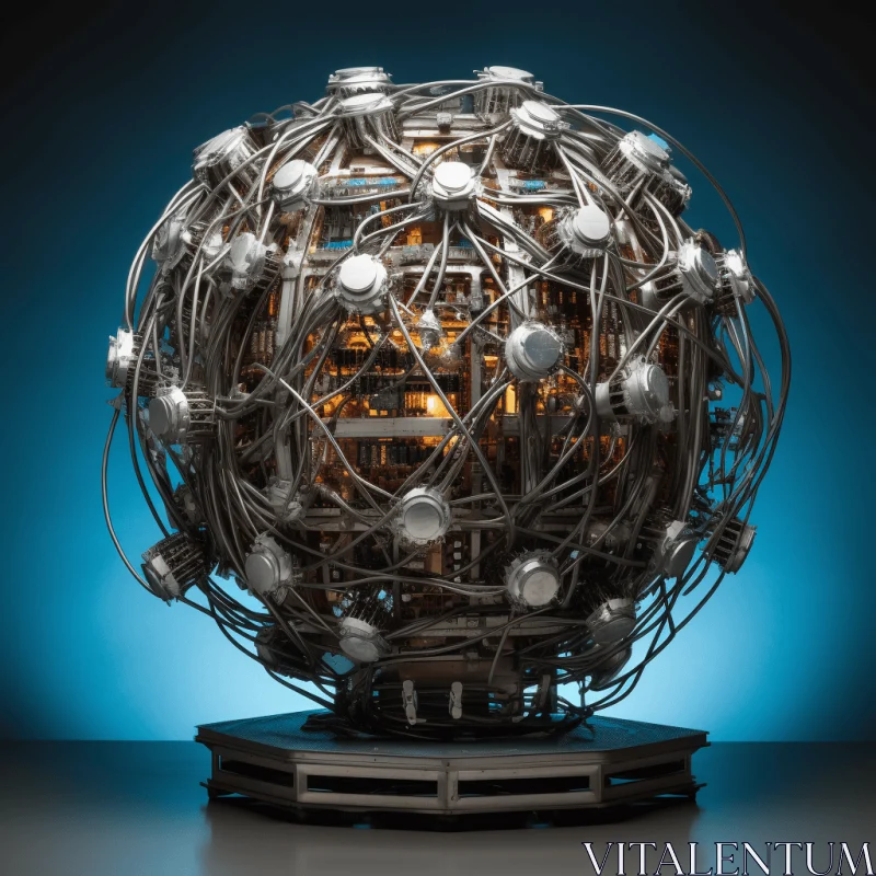 Metal Sculpture: Surrealist Automatons and Nuclear Art AI Image