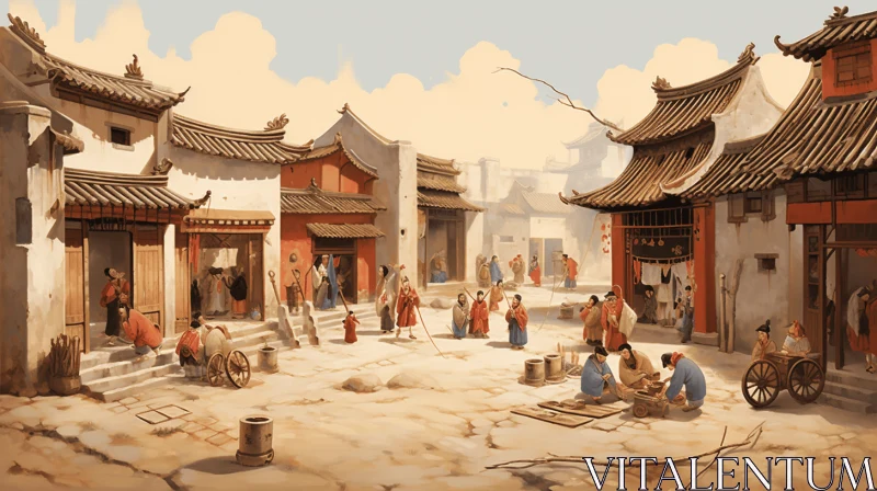 Exploring the Rich History of Beijing: Detailed Character Design and Historical Scenes AI Image