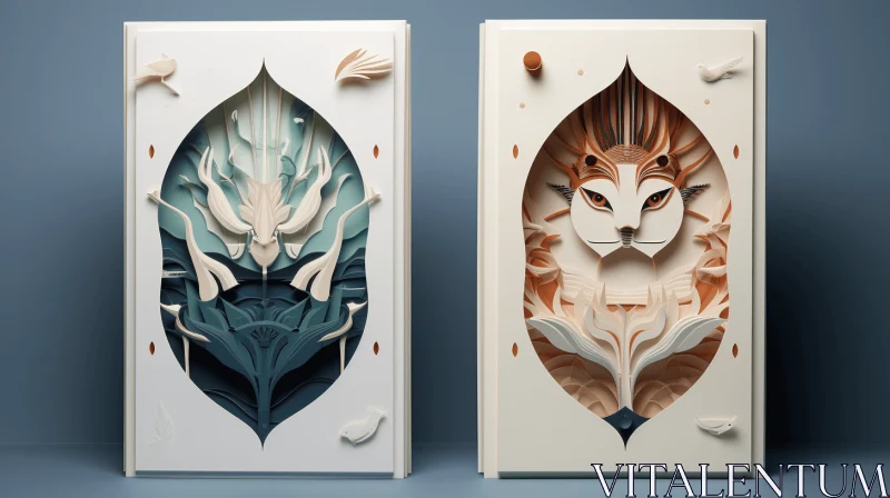 AI ART Captivating Carved Doors: Abstract Illustrations and Intriguing Designs