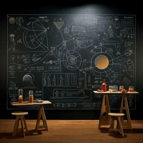 Captivating Chalkboard Murals: A Fusion of Science and Art