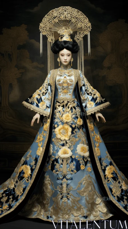 Opulent Chinese Costume: A Photorealistic Masterpiece AI Image