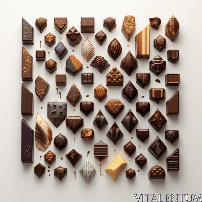 Captivating Chocolate Art: Seamless Design with Decorative Patterns AI Image