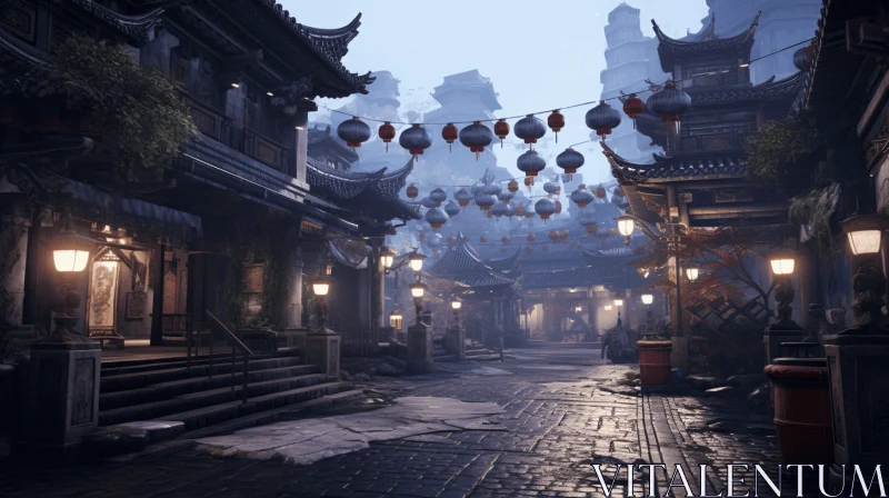 Captivating Asian Street with Unreal Engine 5 | Detailed Compositions AI Image