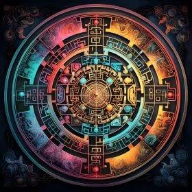 Intriguing Aztec Calendar Art: Mystic Mechanisms and Multilayered Dimensions
