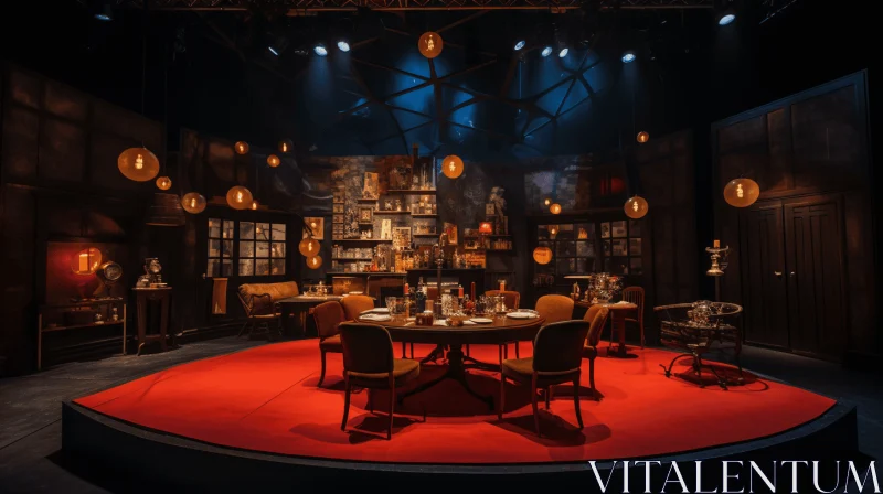 Captivating Theatrical Design: 'The Dining Room' Reimagined by Industrial Light and Magic AI Image