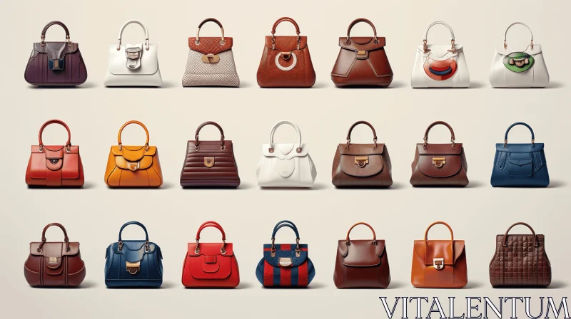 Vibrant Handbags: A Stunning Collection of Colorful Masterpieces AI Image