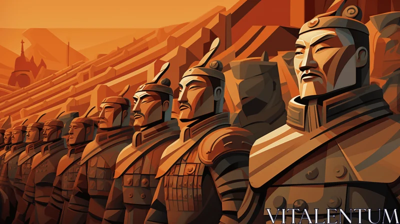 AI ART Asian Soldiers - Captivating Digital Artwork