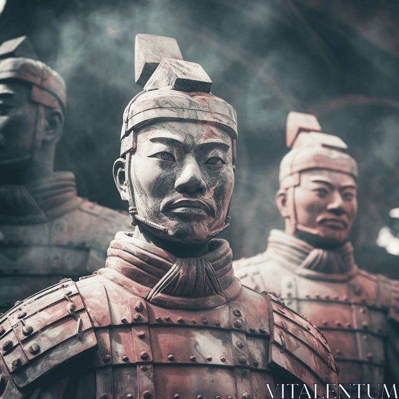 Terracotta Warriors: Meticulous Military Scenes and Narrative-driven Visual Storytelling AI Image