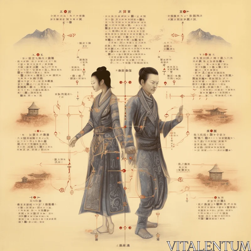 Ming Dynasty Character Development: A Captivating Illustration AI Image