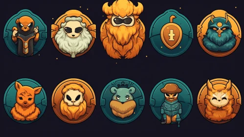 Captivating Game-Inspired Illustrations with Terracotta Medallions and Luminism