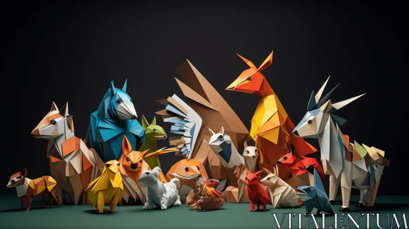AI ART Origami Sculptures: Hyper-Detailed Renderings of People and Animals