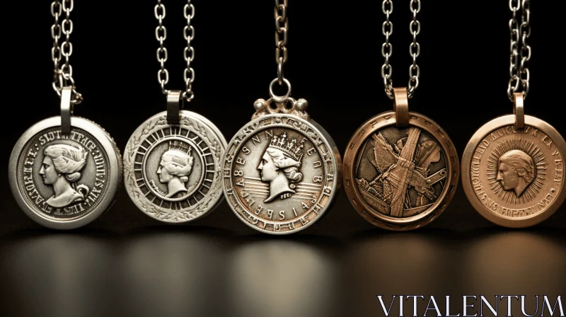 Captivating Medals Artwork: Steampunk-inspired Designs and Neoclassical Clarity AI Image