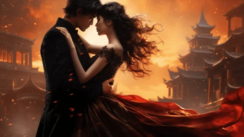 Captivating Romance Novel in Digital Art Style | Traditional Chinese Aesthetics